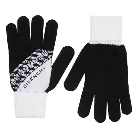 Givenchy two-tone Stretch knit Gloves - Picture 1 of 5